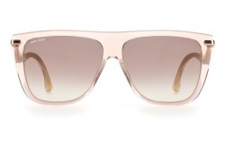 JIMMY CHOO SUNGLASS FOR WOMEN SQUARE BEIGE AND GOLD - SUVIS FWMNQ