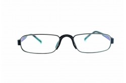 نظارة قراءة مع مقاسات طبية  KOOL للرجال والنساء مستطيل لون رمادي غامق - R2180  C1