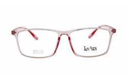 نظارة طبية LEVARA للنساء مستطيل لون وردي شفاف  - TR90 8057