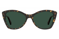 LOVE MOSCHINO SUNGLASS FOR WOMEN CAT EYE TIGER AND GOLD - MOL031S 086QT