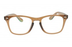 نظارة طبية LUXURY للرجال والنساء مربع لون بني شفاف  - LUXL069 13