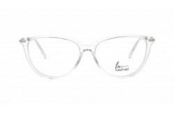 LUXURY FRAME FOR WOMEN ROUND TRANSPARENT AND SILVER - LX1002 C02