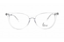 نظارة طبية LUXURY للنساء دائري لون شفاف و رمادي غامق - LX1017 C02