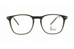 نظارة طبية LUXURY للرجال والنساء دائري لون بني و فضي  - LX1156 C04