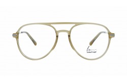 نظارة طبية LUXURY للرجال والنساء آفياتور لون بيج شفاف - LX1279 C02