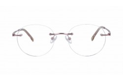 نظارة طبية LUXURY للنساء دائري لون وردي  - LX3009 C04