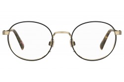 نظارة طبية LEVIS للرجال والنساء مربع لون ذهبي و أسود  - LV1030 J5G