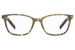 نظارة طبية LEVIS للنساء بيضاوي لون ذهبي و أسود  - LV1032 086