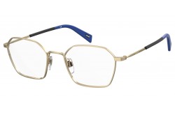 نظارة طبية LEVIS للرجال والنساء دائري لون فضي و أسود  - LV1037 J5G