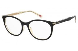 نظارة طبية LEVIS للنساء بيضاوي لون أسود و ذهبي  - LV5032 80S
