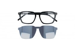 نظارة طبية مع عدسات شمسية MARCO PHILIP للرجال والنساء مربع لون أسود  - MP1110 C7