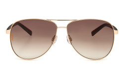 نظارة شمسية MISSONI للرجال والنساء آفياتور لون ذهبي و نمري  