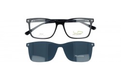 نظارة طبية مع عدسات شمسية MY COLORS للرجال والنساء مربع لون أسود  - MC539 C1