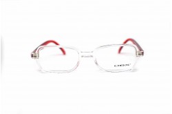 نظارة طبية OEX للأطفال مستطيل لون شفاف وأحمر  - 5003
