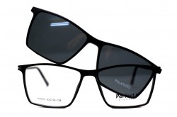 نظارة طبية مع عدسات شمسية PERFECTO للرجال مستطيل لون أسود  