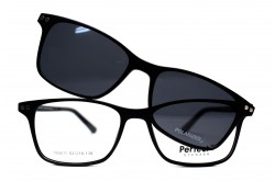 نظارة طبية مع عدسات شمسية PERFECTO للرجال مستطيل لون أسود  