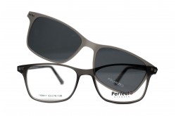 نظارة طبية مع عدسات شمسية PERFECTO للرجال مستطيل لون رمادي  