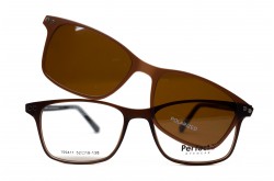 نظارة طبية مع عدسات شمسية PERFECTO للرجال مستطيل لون بني  