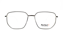 نظارة طبية PERFECTO للرجال والنساء مستطيل لون أسود و فضي  