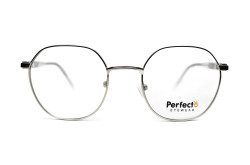 نظارة طبية PERFECTO للنساء دائري لون فضي  