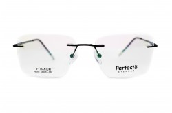 نظارة طبية PERFECTO للرجال مستطيل لون أسود  