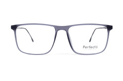 نظارة طبية PERFECTO للرجال مستطيل لون أزرق شفاف  