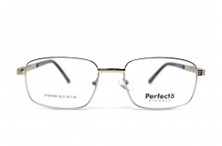 نظارة طبية PERFECTO للرجال مستطيل لون فضي  