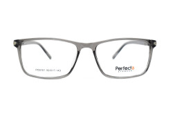 نظارة طبية PERFECTO للرجال مستطيل رمادي شفاف 