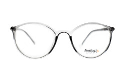 نظارة طبية PERFECTO للنساء دائري رمادي شفاف 