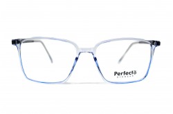 نظارة طبية PERFECTO للرجال مستطيل لون أزرق شفاف  