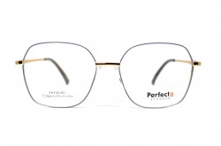 نظارة طبية PERFECTO للنساء مربع لون ذهبي  