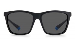 نظارة شمسية POLAROID للرجال مربع لون أسود و أزرق  - PLD2126S OY4M9