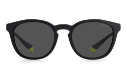 نظارة شمسية POLAROID للرجال دائري لون أسود و رمادي  