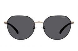 نظارة شمسية POLAROID للنساء دائري لون أسود و ذهبي  - PLD4106GS RHLM9