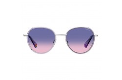نظارة شمسية POLAROID للنساء دائري لون فضي  - PLD6114S GMEXW