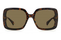 نظارة شمسية POLAROID للنساء مربع لون أسود  - PLD6168S 086SP