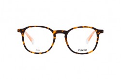 نظارة طبية POLAROID للرجال والنساء مربع لون نمري و بيج  - PLDD393 KRZ20