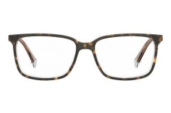 نظارة طبية POLAROID  للرجال والنساء مستطيل لون نمري و بيج - PLDD394 KRZ