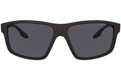 نظارة شمسية PRADA للرجال مستطيل لون أسود - PR02XS DG0-02G