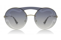 نظارة شمسية PRADA للنساء دائري لون ذهبي - PR65TS  ZVN/0D0