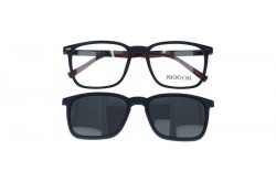 نظارة طبية مع عدسات شمسية PROOCHI للرجال والنساء مربع لون أسود  - C8016 C2