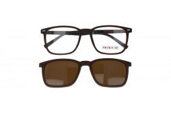 نظارة طبية مع عدسات شمسية PROOCHI للرجال والنساء مربع لون أسود  - C8016 C5