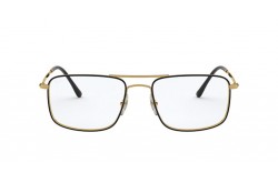 RAYBAN FRAME FOR MEN RECTANGLE BLACK AND GOLD - RB6434 2946