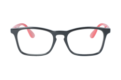 نظارة طبية RAYBAN للأطفال مستطيل لون أسود وأحمر - RY1553 3725