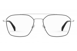 نظارة طبية SAFILO للرجال والنساء دائري لون أسود و فضي  - BUSSOLA 09BSC