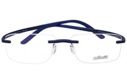 SILHOUETTE FRAME FOR UNISEX SQUARE BLUE - 2895/40 6057