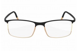 نظارة طبية SILHOUETTE للرجال والنساء مربع لون أسود وذهبي - 2904/20 6050