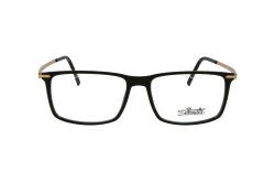 SILHOUETTE FRAME FOR MEN RECTANGLE BLACK AND GOLD - 2921\75 9020