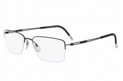 نظارة طبية SILHOUETTE للرجال والنساء مربع لون أسود - 5278/50  6055