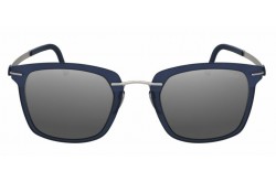SILHOUETTE SUNGLASS FOR UNISEX SQUARE BLUE AND GUN METAL - 8700\75 4510